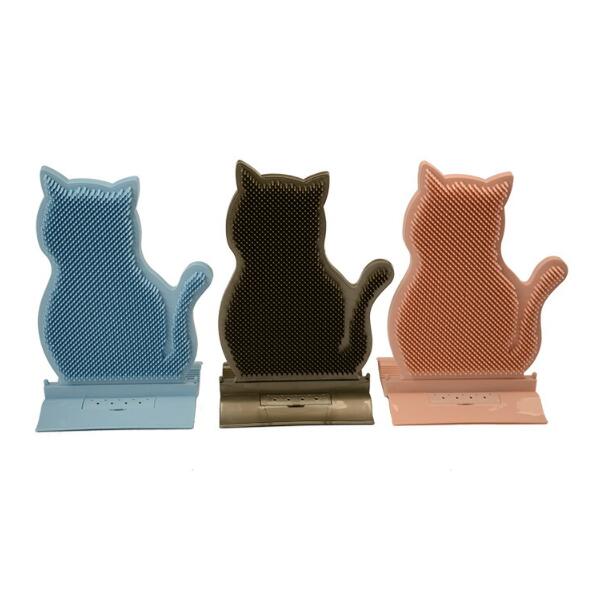 ペット猫ブラシ ペット用品 痒み止めブラシ 痒み止めブラシ 固定ドアギャップ 猫 毛づくろい ペットブラシ 猫ブラシ 猫おもちゃ マッサージブラシ 猫コーナーマッサージ 清潔 猫用顔すりすり …