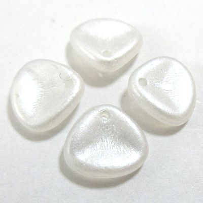 チェコビーズ*ローズペタル*8×7mm*メタルラスター・クリスタル*20個入り