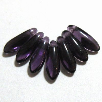 チェコビーズ * ダガー * 3×10mm * タンザナイト * 24個入り 