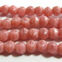 チェコビーズ * イングリッシュカット ラウンド * 3mm * ピンク コーラル *48個入り チェコ ビーズ ガラスビーズ パーツ ピアス ネックレス 材料 ハンドメイド 素材 3ミリ(3)