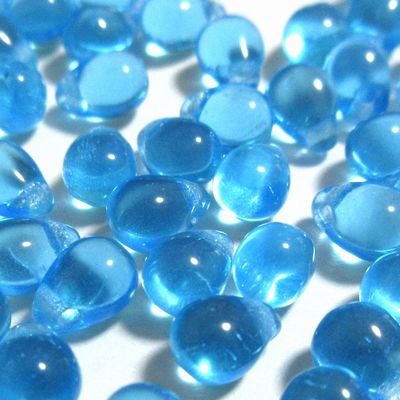 チェコビーズ*ミニ・ティアドロップ*6×4mm*アクアマリン*20個入り
