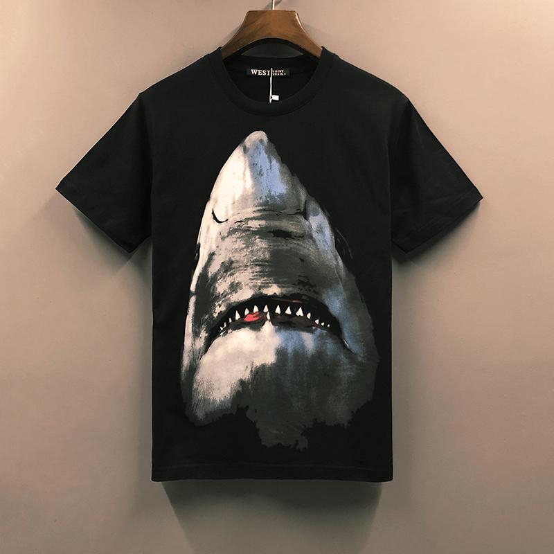 Rakuten - トップス シャツ Tシャツ かっこいい メンズ レディース アメリカ 個性 サメ コットン ラウンドネック ハーフ 半袖 カップル 着用 夏