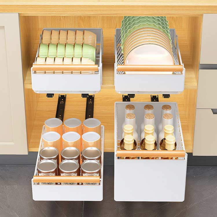 シンク下 引き出し 調味料ラック スライド シンク下ラック 収納 収納棚 食器 調味料 収納 キッチン下 洗面台下 調理器具 スライド 整理棚 ラック キッチンラック 収納ラック 収納 シンク下収納ラック