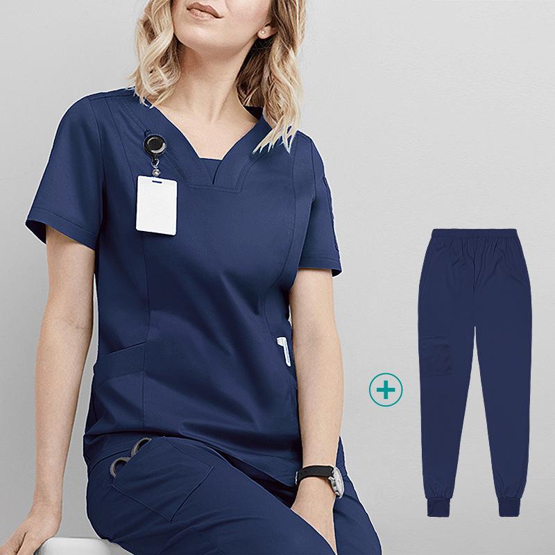 医療用 洗手衣 セット 手術室 医師 看護師 服 美容院 作業着 機能性 衛生 ユニフォーム 仕事着 通勤 通年 使用 octopus728-10012682 オクトパスーSHOP パッケージ画像