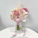 ウェディング ブーケ ピンク 花束 ブーケ【ブーケ】ウェディングブーケ/造花ブーケ/ブライダルブーケ/ラウンドブーケ/トスブーケ/結婚式/花束 卒業 入学 壮...