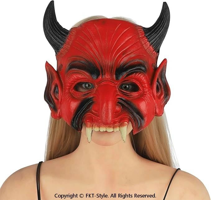 悪魔 コスプレ マスク ハロウィン 仮面 鬼の面 怖い 悪魔 妖怪 鬼 幽霊 アニマルマスク コスチ ...