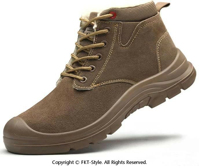 作業靴 ハイカット 安全靴 ボア付き 冬用 メンズ 裏起毛 つま先保護 鋼先芯入り 暖かい スニーカー おしゃれ 防滑 踏み抜き防止 滑り止め 保護性耐衝撃ミッドカット安全靴