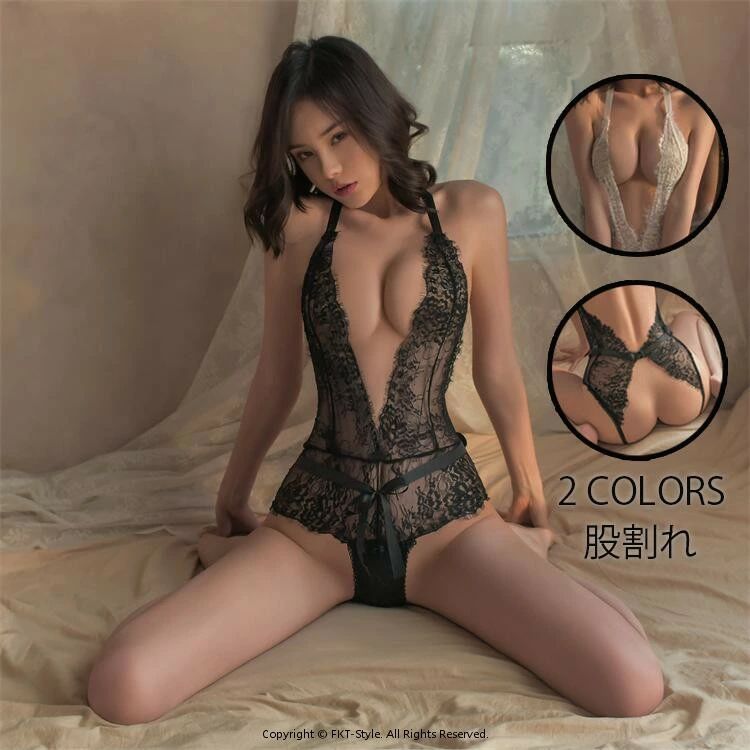 オープンクロッチ ランジェリー レディース ドール 総レース 穴あきショーツ 股割れ クロッチオープン ..