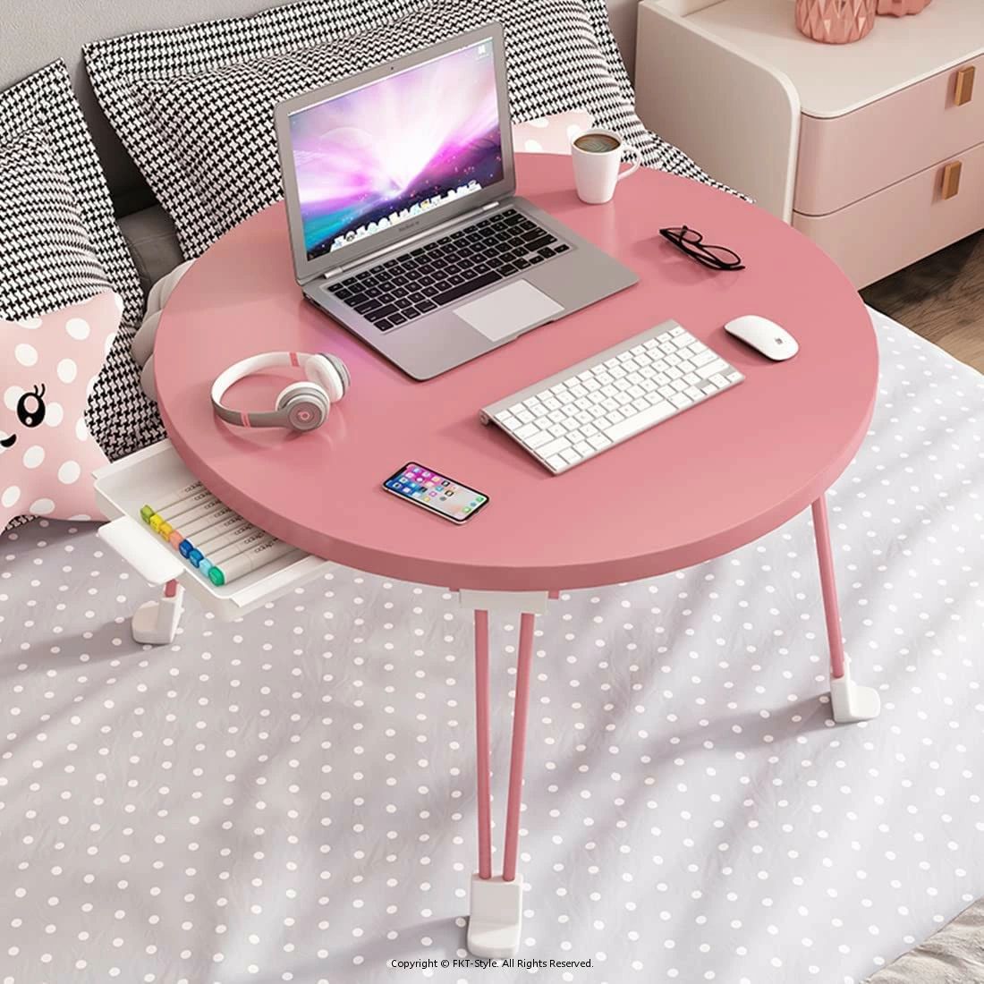 丸テーブル 折りたたみ ローテーブル 安定 おりたたみテーブル 折り畳みテーブル ミニテーブル 折りたたみ テーブル 一人暮らし ミニ引き出し 多機能 ラップトップテーブル PCデスク カフェテーブル 大容量表面 軽量 学習 食事