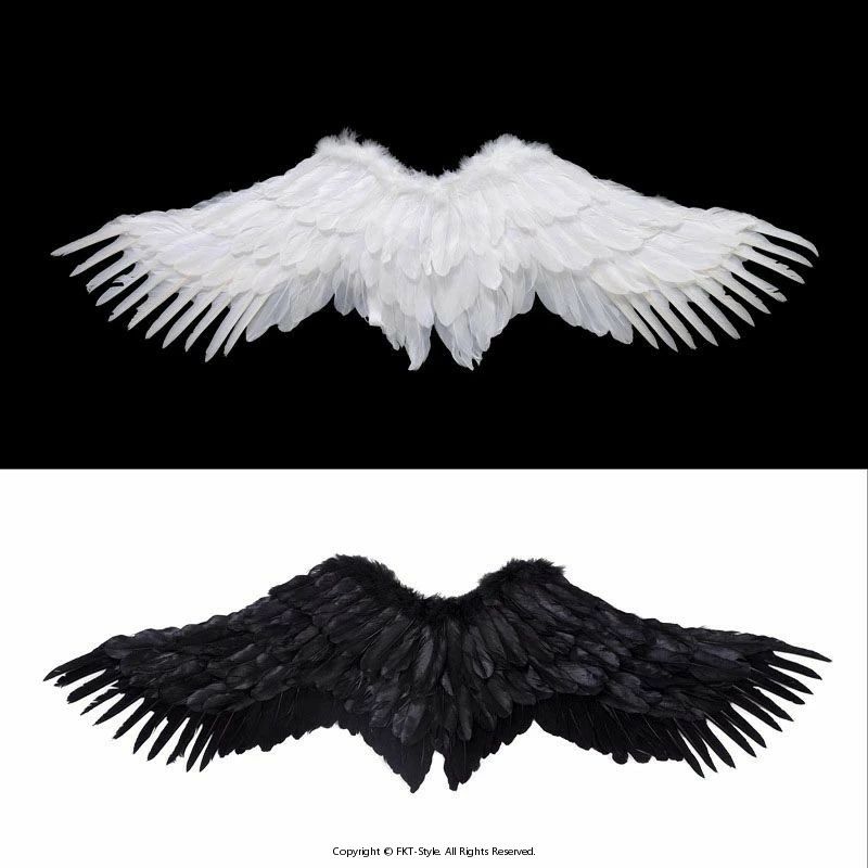 天使の翼 コスチューム用小物 ハロウィンテーマ パーティー コスプレ衣装 アクセサリー 女神 翼 羽 結婚式 仮装 DIY 装飾 メンズ レディース ホワイト ブラック