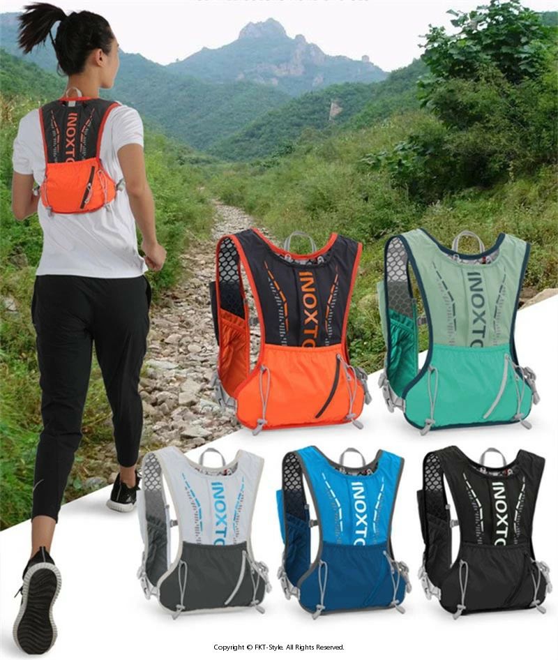 ランニングバック トレラン トレイルラン ザック バックパック 軽量 4色 日帰り登山 ジョギング 自転車..