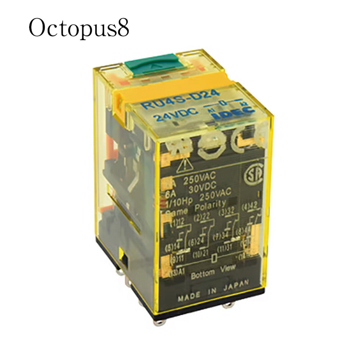 Octopus8㤨IDEC RU4S-C-A100 ˥С졼 4˥졼 AC100V LEDɽդ ѥ졼   ŵ浡 RoHSб ѵ ɽбפβǤʤ946ߤˤʤޤ