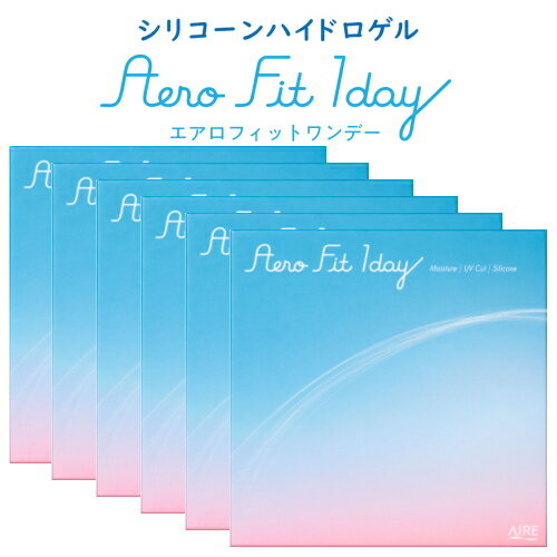【送料無料！6箱セット】コンタクトレンズ 1日使い捨て エアロフィットワンデー シリコーンハイドロゲルレンズ 30枚入り 6箱