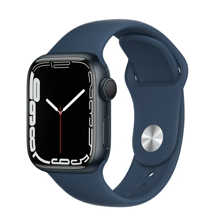 【新品未使用】Apple Watch Series 7 GPSモデル 41mm MKND3J/A ミッドナイトアルミニウムケース/アビスブルースポーツバンド 