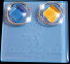 リングピロー名前彫刻入り高級ジュエリーケース入りガラスのリングピロー(ブルー)花束(水色)【RCP】10P20Nov15
