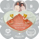 ガラスの(ウエディング・クマ) 名入れリングピロー、リングスタンド、リングピロー、ジュエリーケース、結婚式に、結婚記念に、結婚祝いに、結婚祝いギフトに、送料無料...