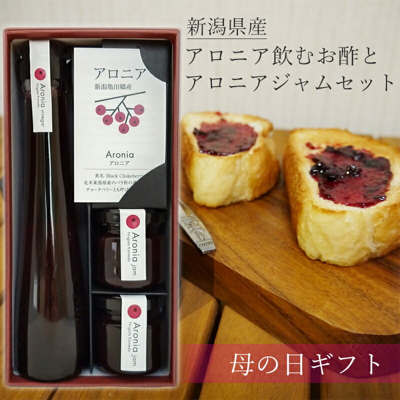 母の日 ギフト アロニア飲むお酢とアロニアジャムセット 遅れてごめんね お中元 包装 本州送料無料