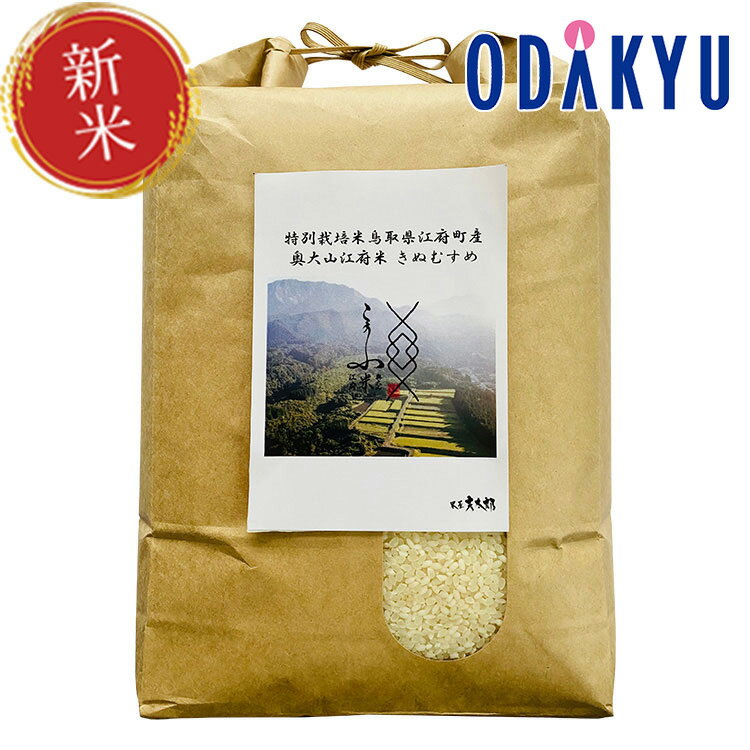 新米 令和5年産 特別栽培米 鳥取県産 きぬむすめ 5kg　奥大山江府米　【10/2...