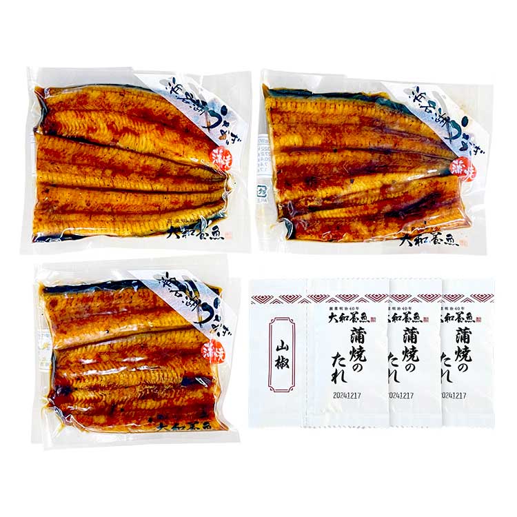 お取り寄せ 産地直送 送料無料 浜名湖 うなぎ蒲焼 3袋 Q230-3R3 ｜7-10日程度でのお届け※沖縄・離島へは届不可(直)