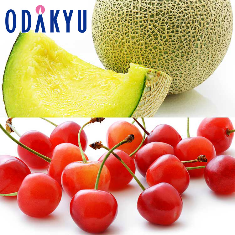母の日 ギフト 熊本県産 青肉メロン & 山形県産 佐藤錦 (パック) |指定日(※4/28-5/11)届※沖縄・離島へは届不可(MD)