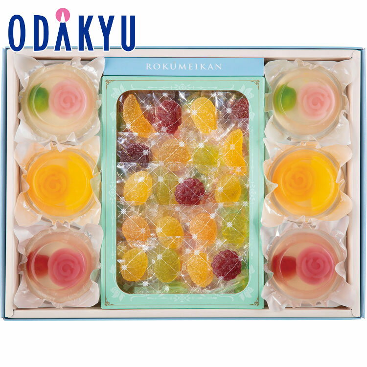 【公式】小田急百貨店 ギフト お中元 お菓子 2024 ［ ロクメイカン ］ ローズジュエル & 恵みのしずく 洋菓子 菓子 スイーツ ケーキ 御中元 中元 お祝い 【お届け希望期間から最大10日程度届目安】※沖縄・離島へは届不可のサムネイル