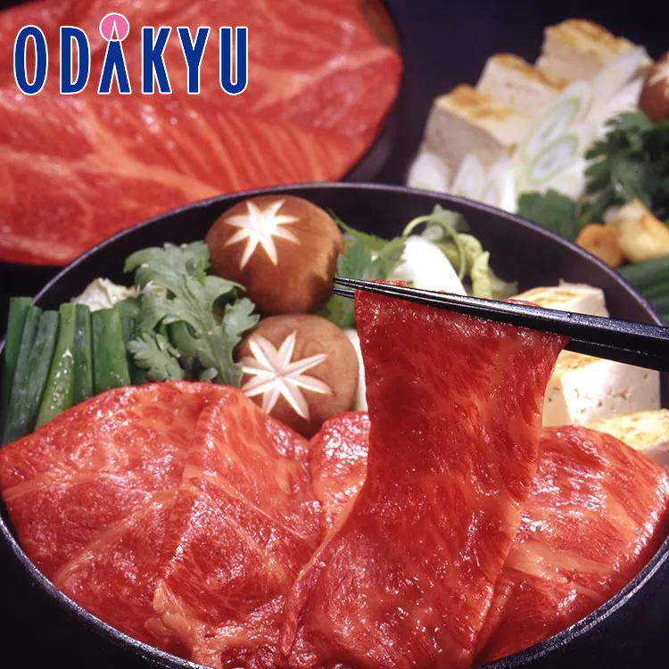 お取り寄せ ごちそう ［ 総本家 肉の大橋亭 ］ 近江牛すき焼き用 OM-100F｜7-10日程度で