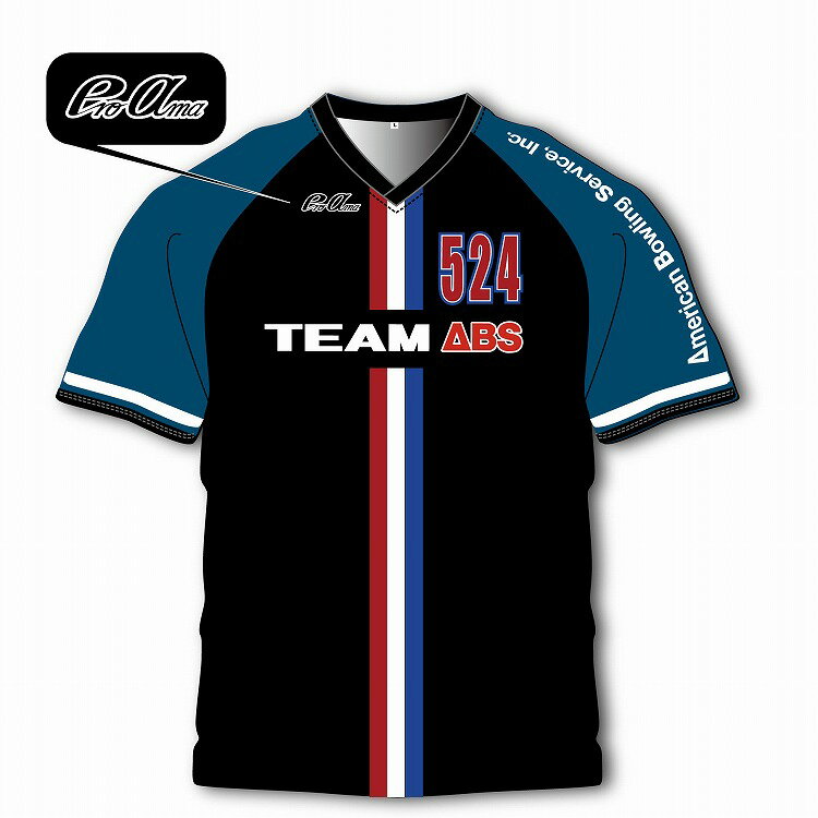 ［ 小田急百貨店×ABS ］ 人気女子プロボウラー 山田幸 限定Vネックゲームシャツ ｜お届け日は商品説明要確認※沖縄・離島へは届不可(※)