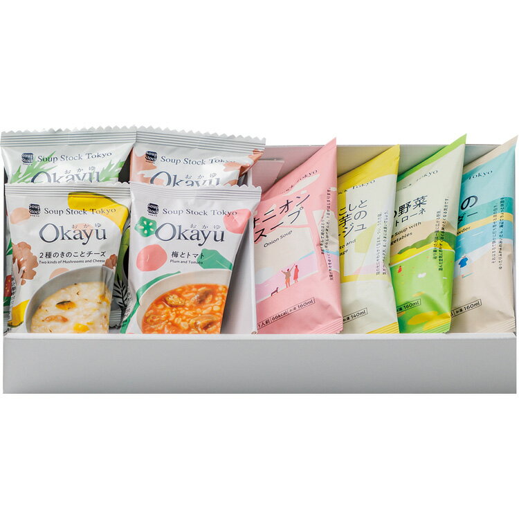 【公式】小田急百貨店 ギフト お中元 2025 ［ Soup Stock Tokyo ］ スープとOkayuの 8種 105702A / お中元 御中元 中元 夏ギフト 夏の贈り物 暑中見舞い 2025 楽天 上司 親戚 義理 友人 取引先 会社宛 両親 家族向け 定番 ｜※お届け希望期間指定※沖縄・離島へは届不可
