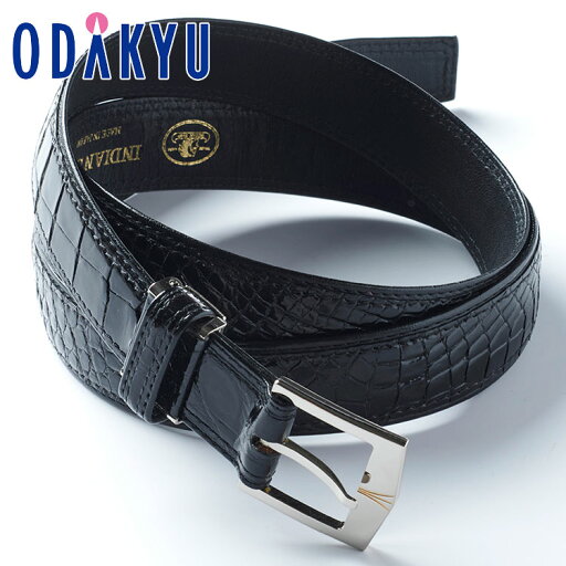 公式 小田急百貨店 クロコダイル革紳士ベルト4 光沢ブラック ピンタイプ |7-10日程度でのお届け※沖縄・離島へは届不可(A) 公式 小田急百貨店 クロコダイル革紳士ベルト4 光沢ブラック ピンタイプ |7-10日程度でのお届け※沖縄・離島へは届不可(A)