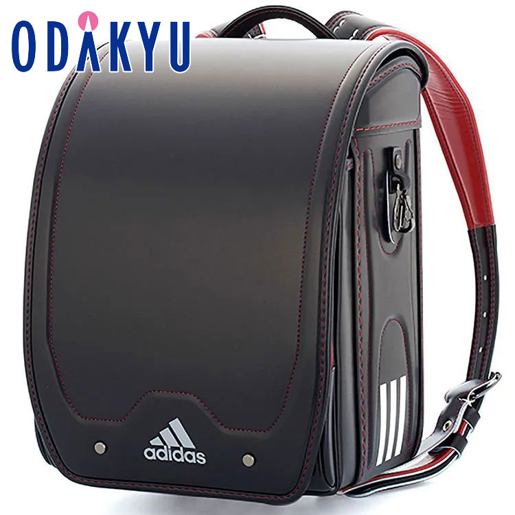 ＼P12倍！／《店頭展示品》 [ アディダス adidas ] シュールランツェン20 ランドセル ブラック×レッド ｜小田急のランドセル 2025 百貨店 送料無料 6年保証