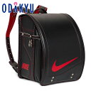 ＼5/8まで【P12倍】！／《店頭展示品》 [ ナイキ NIKE ] ランドセルA ランドセル ブラック・レッド ｜小田急のランドセル 2025 百貨店 送料無料 6年保証