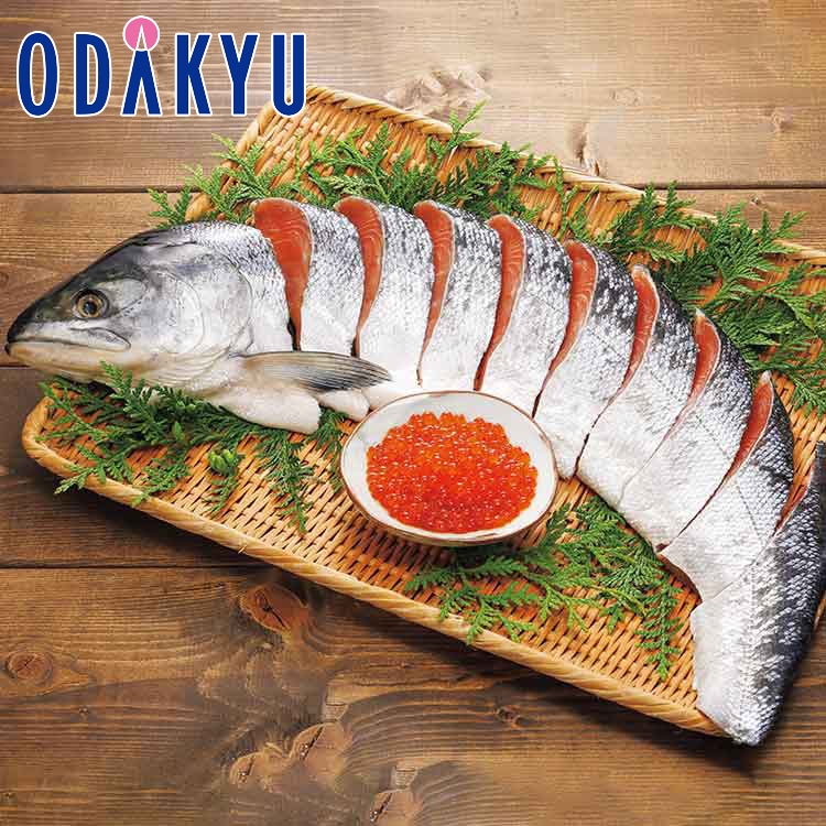 冬 ギフト 送料無料 北海道 銀毛新巻鮭といくら ｜指定日届※沖縄・離島へは届不可(直)