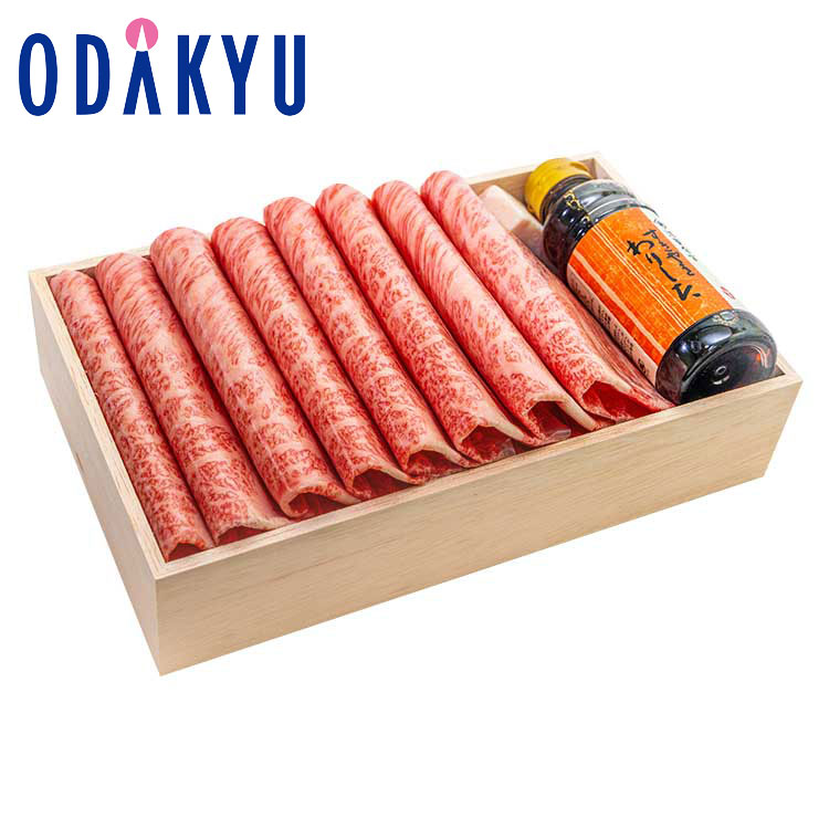 冬 ギフト 送料無料 ［ 浅草今半 ］ 国産黒毛和牛 すき焼き用 肩 ・ 肩ロース 350g 割下付き ｜指定日届※沖縄・離島へは届不可(直)