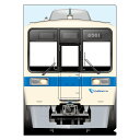 【5月26日AM10時発売】車窓クリアファイル(2枚セット)小田急8000形&西武8000系 コラボグッズ