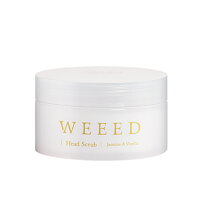 WEEED ヘッドスクラブ 200g ジャスミン&バニラの香り 頭皮用 スクラブ 低刺激 メントール 植物由来成分 地肌 皮脂 ヘアケア スカルプケア マッサージ 頭皮クレンジング ヘッドスパ すっきり サラサラ ふわふわ べたつき ニオイ