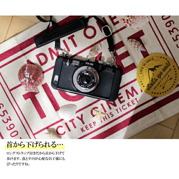 iPhoneケース カメラ iPhone XR ケース ネックストラップ 付 iPhone12 mini ケース シリコン キャラクター iPhone11 Pro Max おもしろ XS X iPhone7ケース アイフォンx アイフォン7 おしゃれ 海外 かわいい レトロ アイフォン8 7 Plus 6s