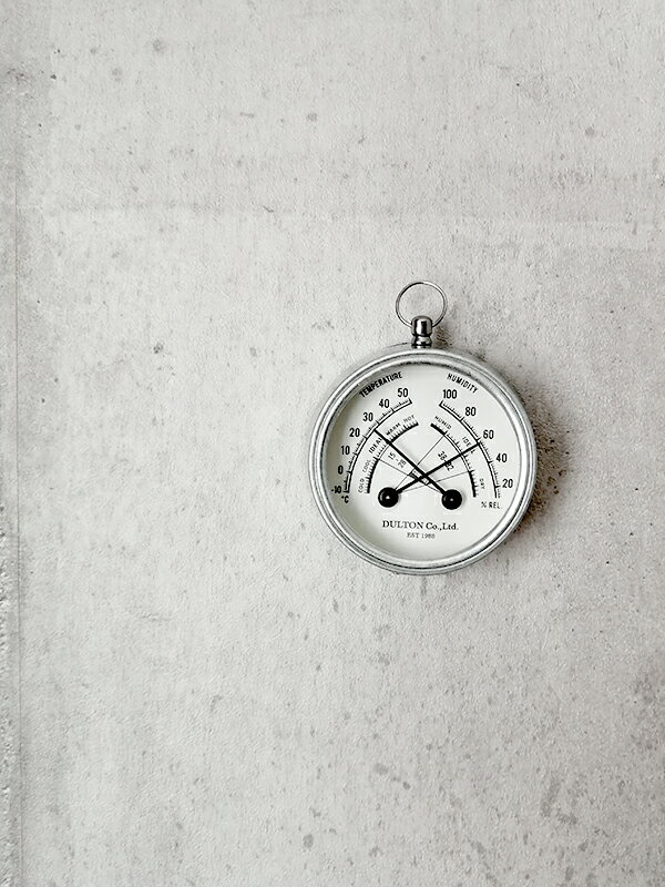 ダルトン 温度計 DULTON 温度湿度計 湿度計 おしゃれ インテリア 温湿度計 温湿計 アナログ マグネット 置き 掛け ナチュラル 小型 コンパクト ミニ インテリア レトロ プレゼント サーモ ハイグロメーター [2]