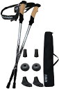 【送料無料】DABADA ダバダ トレッキングポール カーボン 超軽量 アンチショック 2本セット 軽量175g 最少61cm