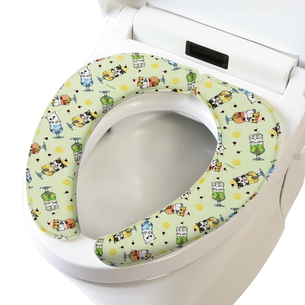 ヨコズナクリエーション PVC用 便座シート (モフサンド クリームソーダにゃん, 便座シート)