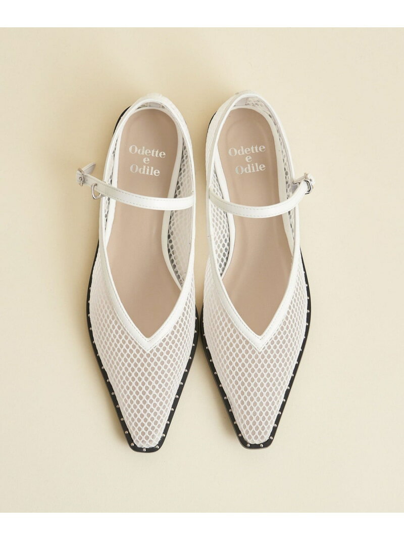 【SALE／15%OFF】【WEB限定】スタッズピースベルト フラット15●↑ ODETTE E ODILE オデット エ オディール シューズ・靴 パンプス ホワイト ゴールド シルバー ブラック【RBA_E】【送料無料】[Rakuten Fashion]のサムネイル
