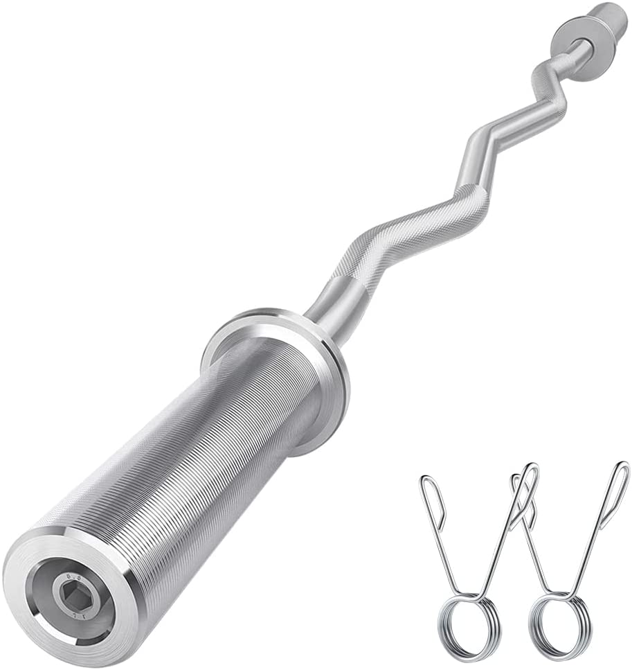 即納!バーベルシャフト 120cm 直径50mm EZバー オリンピックバーベルシャフト トレーニングシャフト 筋トレ器具 上腕二頭筋 腕力 筋力増強 トレーニ...