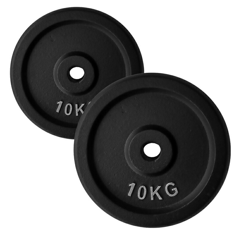 即納！アイアンプレート 10KG X2 バーベル バーベルプレート 29MM ダンベル ベンチプレス ダンベルプレート 耐磨耗 滑り止め 床に傷めず　腕立て伏せ 筋トレ 鉄アレイ ウエイトトレーニング トレーニング器具