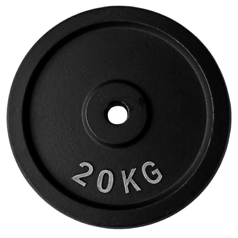 即納！アイアンプレート 20KG X1 バーベル バーベルプレート 29MM ダンベル ベンチプレス ダンベルプレート 耐磨耗 滑り止め 床に傷めず　腕立て伏せ 筋トレ 鉄アレイ ウエイトトレーニング トレーニング器具