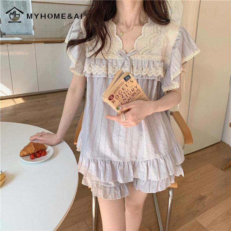 ルームウェア レディース 上下セット ショートパンツ 可愛い セットアップ 夏 かわいい 可愛い 涼しい 薄手 ゆったり 半袖 Tシャツ ショートパンツ 短パン 快適 通気性 ソフト 柔らかい 部屋着 ねまき パジャマ 夏用 韓国 フリーサイズ お揃い