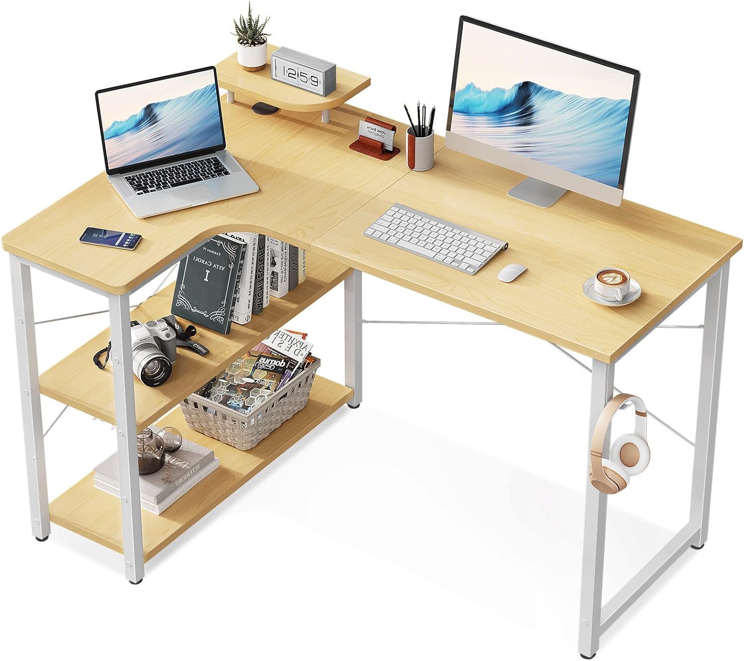 楽天市場】デスク（カラーベージュ）（インテリア・寝具・収納）の通販