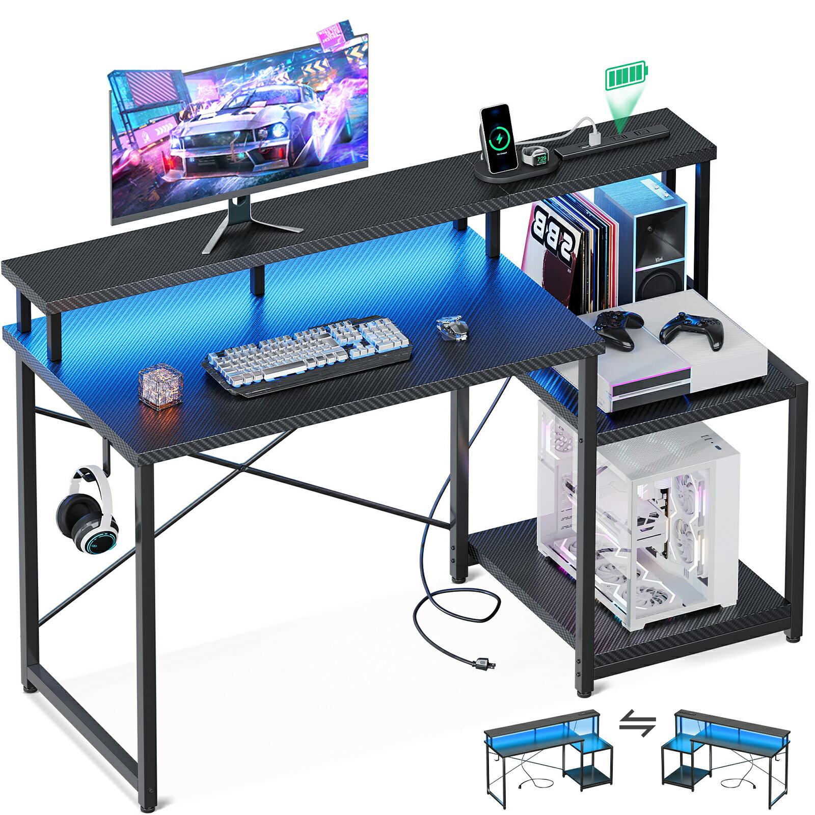 楽天市場】ゲーミングデスク 幅80の通販