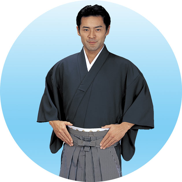 袴下きもの 仕立て上り 男性用 キングサイズ 成人式や入学式、卒業式にも。