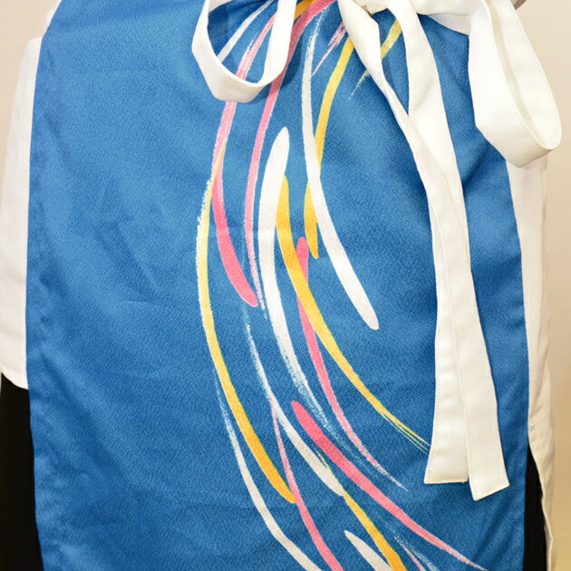 よさこい 衣装 法被 袖無し コスチューム レディース メンズ 青 流水 おしゃれ はんてん レディース 男女兼用 当店オリジナル 衣裳