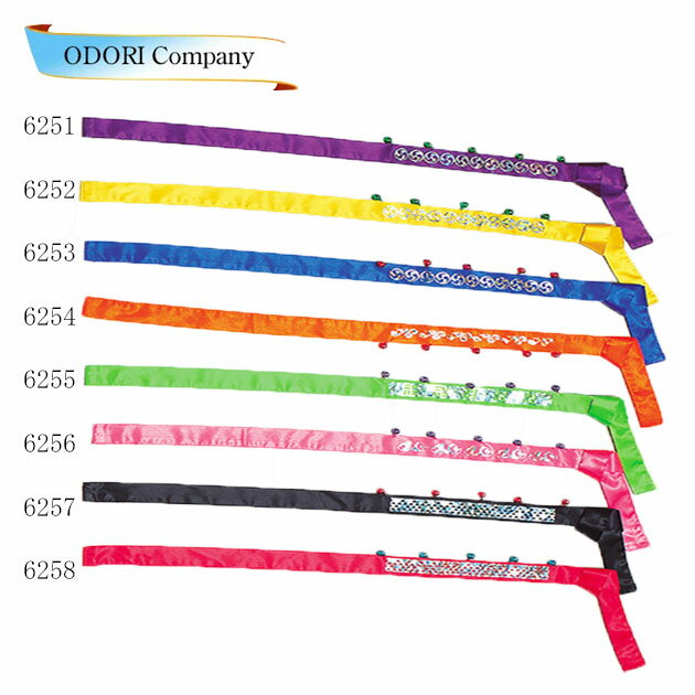 はちまき 鉢巻 サテン ロングはちまき 鈴付 祭り用品 運動会 体育祭 文化祭 お遊戯会