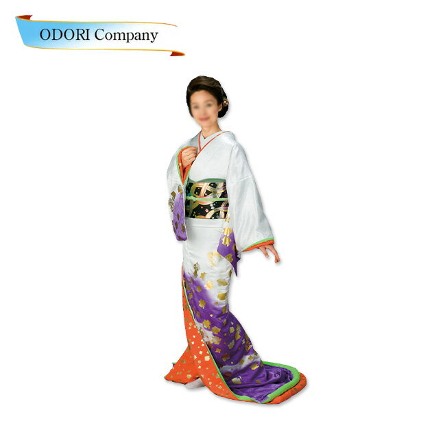 踊り 着物 裾引き 芸者着 仕立上がり ポリエステル日本舞踊、歌謡舞踊 大衆 演劇 ステージ用 着物